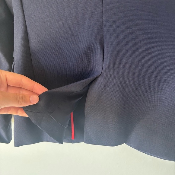 J. Crew Dalton Blazer Tollegno 1900 Italy Wool Navy Blue Career Business Office - Picture 12 of 16